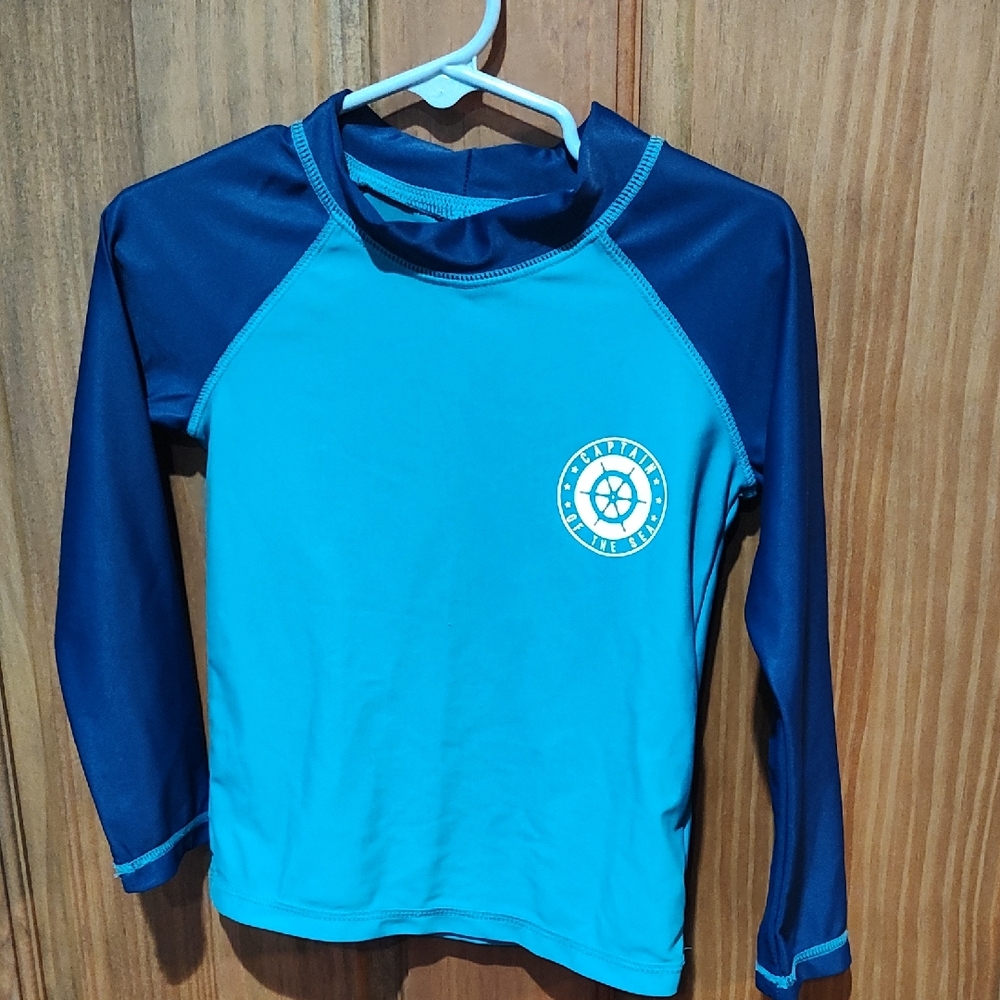 Carter's Teal And Dark Blue Kids Rashguard
